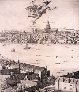 ロンドンのパノラマビュー、c1670 作： Wenceslaus Hollar