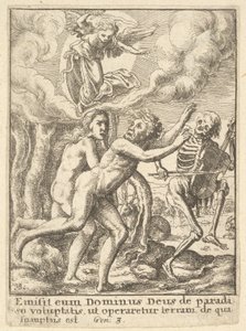 死のダンス、1651年から失われた楽園。 作： Wenceslaus Hollar