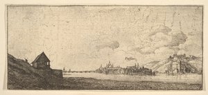 パッサウ、1652-77。 作： Wenceslaus Hollar