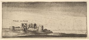 ペベンジー城、1652-77。 作： Wenceslaus Hollar