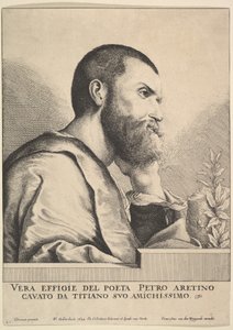 ピエトロアレティーノ、1649年。 作： Wenceslaus Hollar
