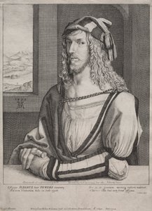26歳のアルブレヒト・デューラーの肖像 作： Wenceslaus Hollar