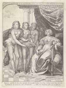アマリア・ヴァン・ソルムスの肖像 作： Wenceslaus Hollar