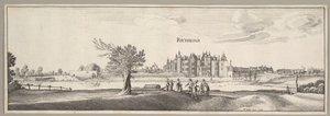 リッチモンド宮殿、1638年。 作： Wenceslaus Hollar