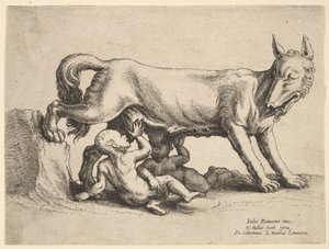 ロムルス、1652年。 作： Wenceslaus Hollar