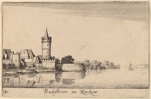 リューデスハイム 作： Wenceslaus Hollar