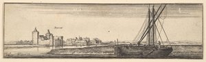 Ruhrort、1642-44。 作： Wenceslaus Hollar