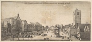 ロイヤルコートウェスト修道院、サラは、一般的にブライアンハールウェストミンスターホール、1647年です。 作： Wenceslaus Hollar