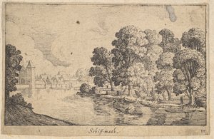 船の数学、1625-77。 作： Wenceslaus Hollar