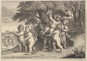セブン・ボーイズ、1625-77。 作： Wenceslaus Hollar
