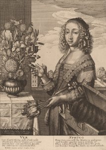 春、1641年。 作： Wenceslaus Hollar