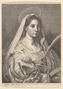 アレクサンドリアの聖カタリナ、1644-52。 作： Wenceslaus Hollar