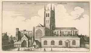 聖救世主教会、サザーク、ロンドン 作： Wenceslaus Hollar