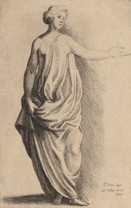 立ち姿。 作： Wenceslaus Hollar
