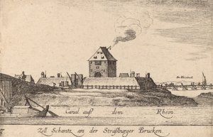 ストラスブール：料金所、1635年。 作： Wenceslaus Hollar