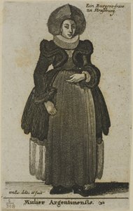 ストラスブールの女性 作： Wenceslaus Hollar
