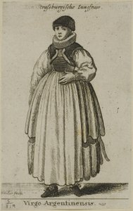 ストラスブールの女性 作： Wenceslaus Hollar