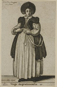 ストラスブールの女性 作： Wenceslaus Hollar
