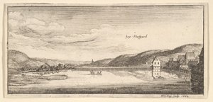 シュトゥットガルト：湖、1663-65年。 作： Wenceslaus Hollar