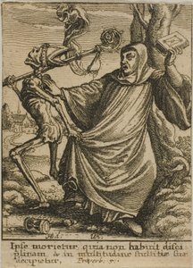 アボットと死 作： Wenceslaus Hollar
