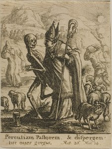 司教と死 作： Wenceslaus Hollar