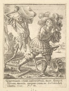 死のダンスからのカウント、1651年。 作： Wenceslaus Hollar