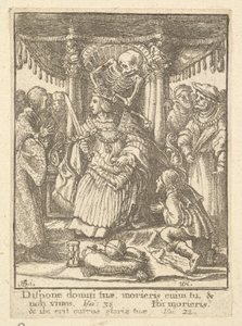 皇帝、ダンスオブデス、1651年。 作： Wenceslaus Hollar