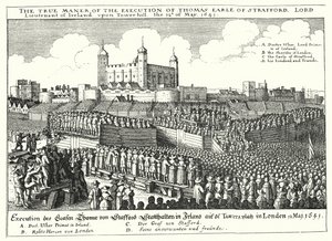 トマス・ウェントワースの処刑、ストラフォードの第1伯爵、1641年