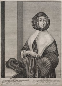 フォーシーズンズ：冬、1641年。 作： Wenceslaus Hollar