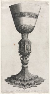 数字で飾られた大杯、1640。 作： Wenceslaus Hollar