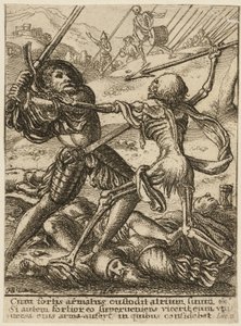 死の舞踏より 騎士と死 作： Wenceslaus Hollar