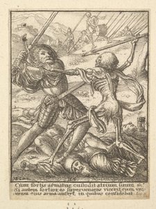 死のダンスからの騎士、1651年。 作： Wenceslaus Hollar