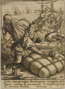 商人と死 作： Wenceslaus Hollar