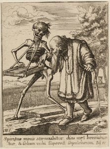 老人と死 作： Wenceslaus Hollar