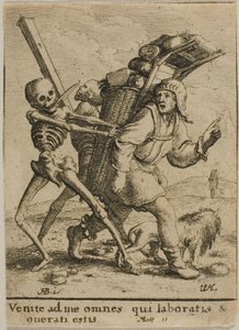 行商人と死 作： Wenceslaus Hollar