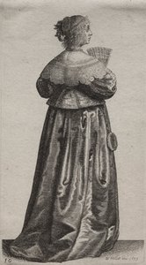 貴族から田舎の女性までのイギリス人女性のいくつかの習慣...、1639年。 作： Wenceslaus Hollar