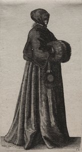 貴族から田舎の女性までのイギリス人女性のいくつかの習慣...、1639年。 作： Wenceslaus Hollar