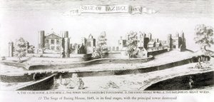 べージングハウスの包囲、1645 作： Wenceslaus Hollar
