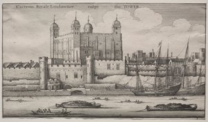 タワー、ロンドン。 作： Wenceslaus Hollar