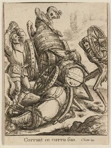 ワゴナーと死 作： Wenceslaus Hollar