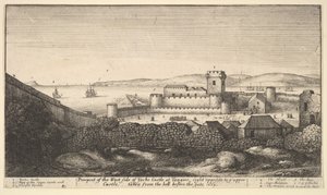 ヨーク城の西側、1669年。 作： Wenceslaus Hollar