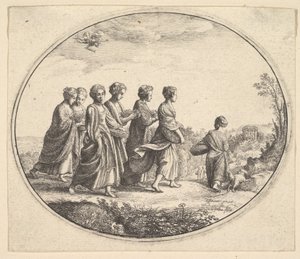 アグラウラマーキュリーとヘルスの娘。 1646年。 作： Wenceslaus Hollar