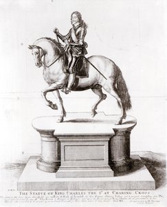 チャーリングクロスのチャールズ1世の像 作： Wenceslaus Hollar