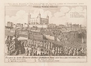 トーマス・アール・オブ・ストラフォード、アイルランド総督の処刑の真のやり方、1642年頃