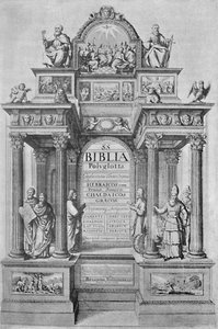 Waltons Polyglot Bible、1657、1904のタイトルページ