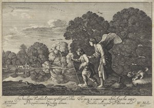 トビアス・エン・デ・エンゲル 作： Wenceslaus Hollar