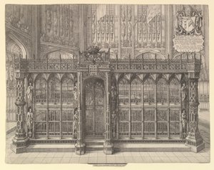 ヘンリー7世の墓、1665年。 作： Wenceslaus Hollar