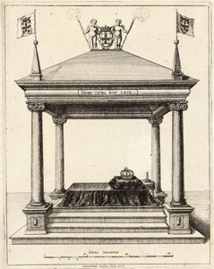 テオドシオ・デ・ブラガンサ王子の墓。状態2 作： Wenceslaus Hollar