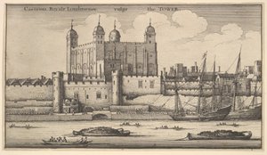 ロンドン塔、1625-77年。 作： Wenceslaus Hollar