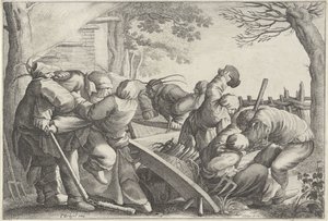 闘う農民 作： Wenceslaus Hollar